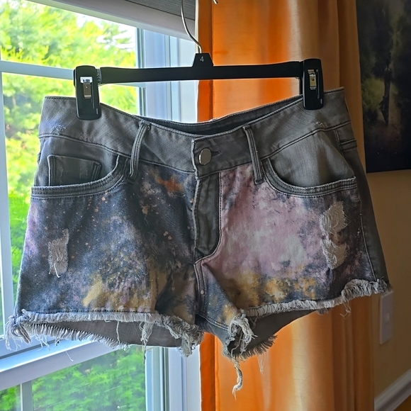 Distressed Summer Jean Shorts - Picture 1 of 7